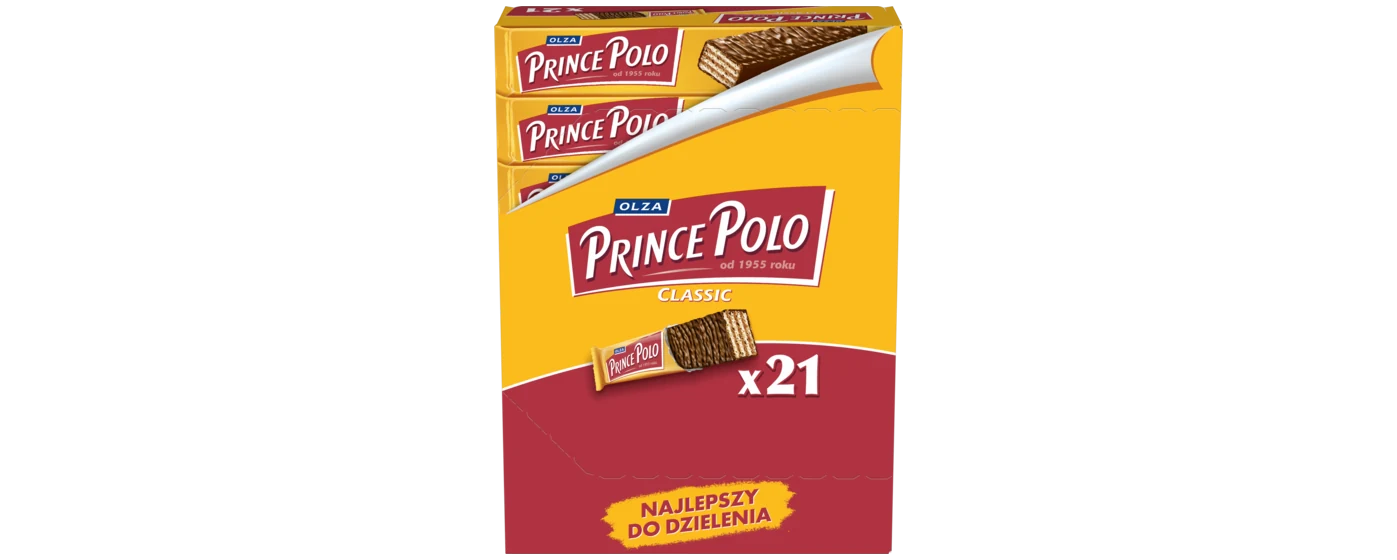 Prince Polo Classic — karton 21 sztuk