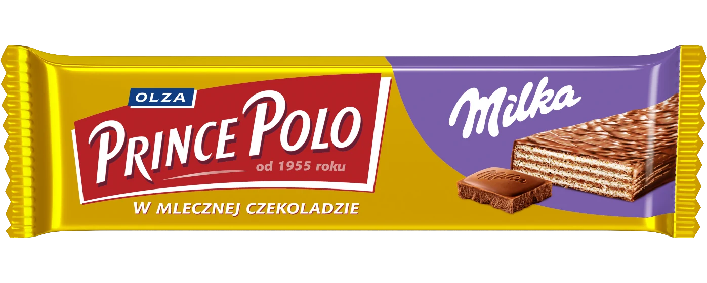 Prince Polo w mlecznej czekoladzie Milka